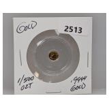 1/500oz .9999 Gold US Eagle Head Round
