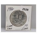 1986 1oz .999 Silv Eagle $1 Dollar