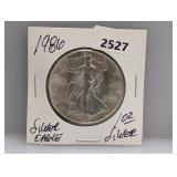 1986 1oz .999 Silv Eagle $1 Dollar