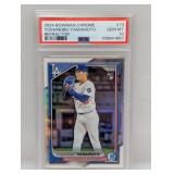 2024 Bowman Chrome Yamamoto Ref /499 RC PSA 10