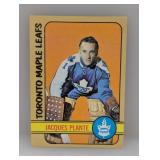 1972/73 Topps Hockey JACQUES PLANTE 24 HOF C/S