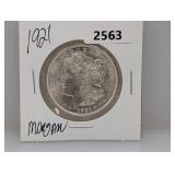 1921 90% Silv Morgan $1 Dollar