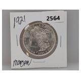 1921 90% Silv Morgan $1 Dollar