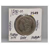 Rare 1878-CC 90% Silv Morgan $1 Dollar
