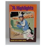 1975 Topps Hank Aaron #1 Corners/Stain