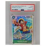 2025 One Piece EN Monkey D Luffy PRB02 PSA 10