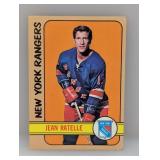 1972/73 Topps Hockey JEAN RATELLE HOF Corner/Stain