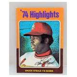1975 Topps Lou Brock #2 Corners