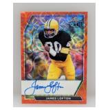 2026 Leaf Metal Orange Auto James Lofton 4/6