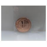 1oz .999 Copper Scloss Guldengossa Round