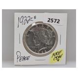 1922-S 90% Silv Peace $1 Dollar