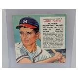 1954 RED MAN TOBACCO Baseball ANDY PAFKO 8N DMG