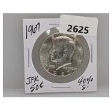 1967 40% Silv JFK Half $1 Dollar