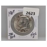 1967 40% Silv JFK Half $1 Dollar