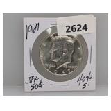 1967 40% Silv JFK Half $1 Dollar