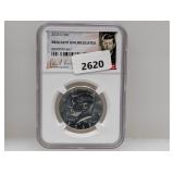 NGC 2025-D BU JFK Half $1 Dollar