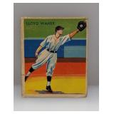 1934-36 Diamond Star Lloyd Waner HOF Blue Back C/S