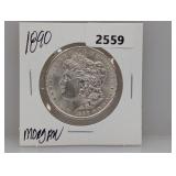 1890 90% Silv Morgan $1 Dollar