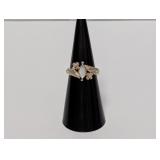 .925 Sterl Mother of Pearl Marquise Stone Ring