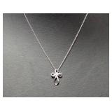 18" .925 Sterl Chain w/Cross Pendant