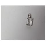 .925 Sterl Clear Stone Pendant
