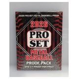 2026 Pro Set Metal Baseball 1/1 Proof Pack