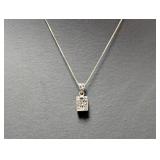 18" .925 Sterl Chain w/Prayer Box Pendant