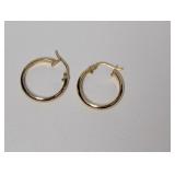 Vermeil/.925 Sterl Hoop Earrings