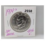 1974-S 40% Silv Ike $1 Dollar