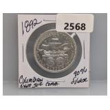 1892 90% Silv Columbian Expo Half $1 Dollar
