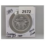 1893 90% Silv Columbian Expo Half $1 Dollar