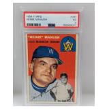 1954 Topps Heinie Manush #187 PSA 3
