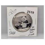 2017 30G .999 Silv Panda 10 Yuan
