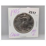 1995 1oz .999 Silv Eagle $1 Dollar