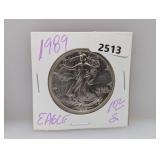 1989 1oz .999 Silv Eagle $1 Dollar