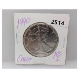 1990 1oz .999 Silv Eagle $1 Dollar