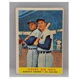 1958 Topps 304 Tigers Big Bats Al Kaline