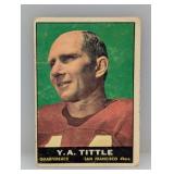 1961 Topps 58 Y A Tittle DMG