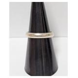 .925 Sterl Wedding Band Sz 7