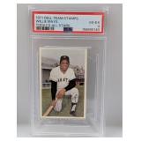 1971 Topps Dell Team Stamps Willie Mays PSA 4