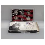 2005 US Mint Silv Quarters Proof Set