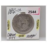 Rare 1892-CC 90% Silv Morgan $1 Dollar