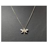 18" .925 Sterl Chain w/Dragonfly Pendant