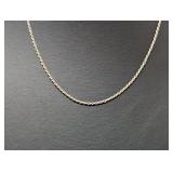 18" .925 Sterl Twisted Rope Chain Necklace