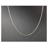20" .925 Sterl Twisted Rope Chain Necklace