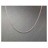 20" .925 Sterl Twisted Rope Chain Necklace