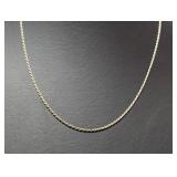 20" .925 Sterl Twisted Rope Chain Necklace