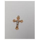 Vermeil/.925 Sterl Cross Pendant