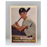 1957 Topps #24 Bill Mazerowski RC HOF Pirates