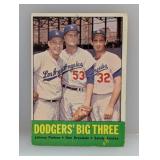 1963 Topps 412 Big 3 Sandy Koufax Don Drysdale S/C